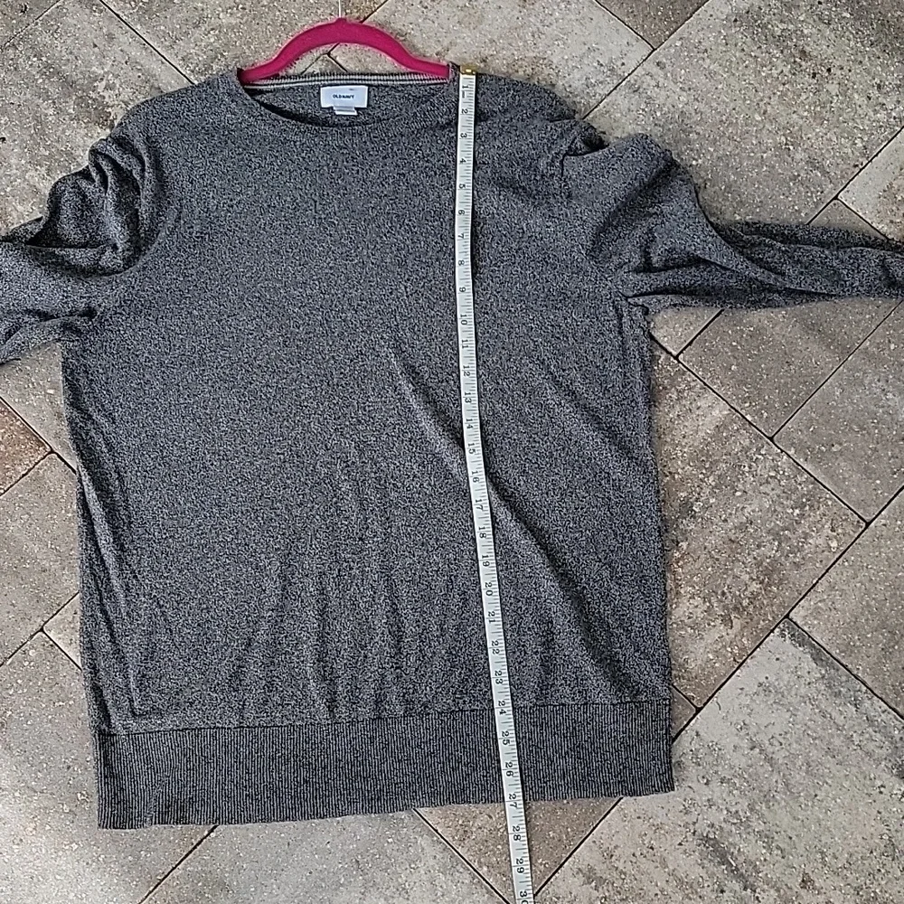 Old Navy Cotton Blend Sweater Sz L Neutral Basic Closet Staple - Picture 6 of 8